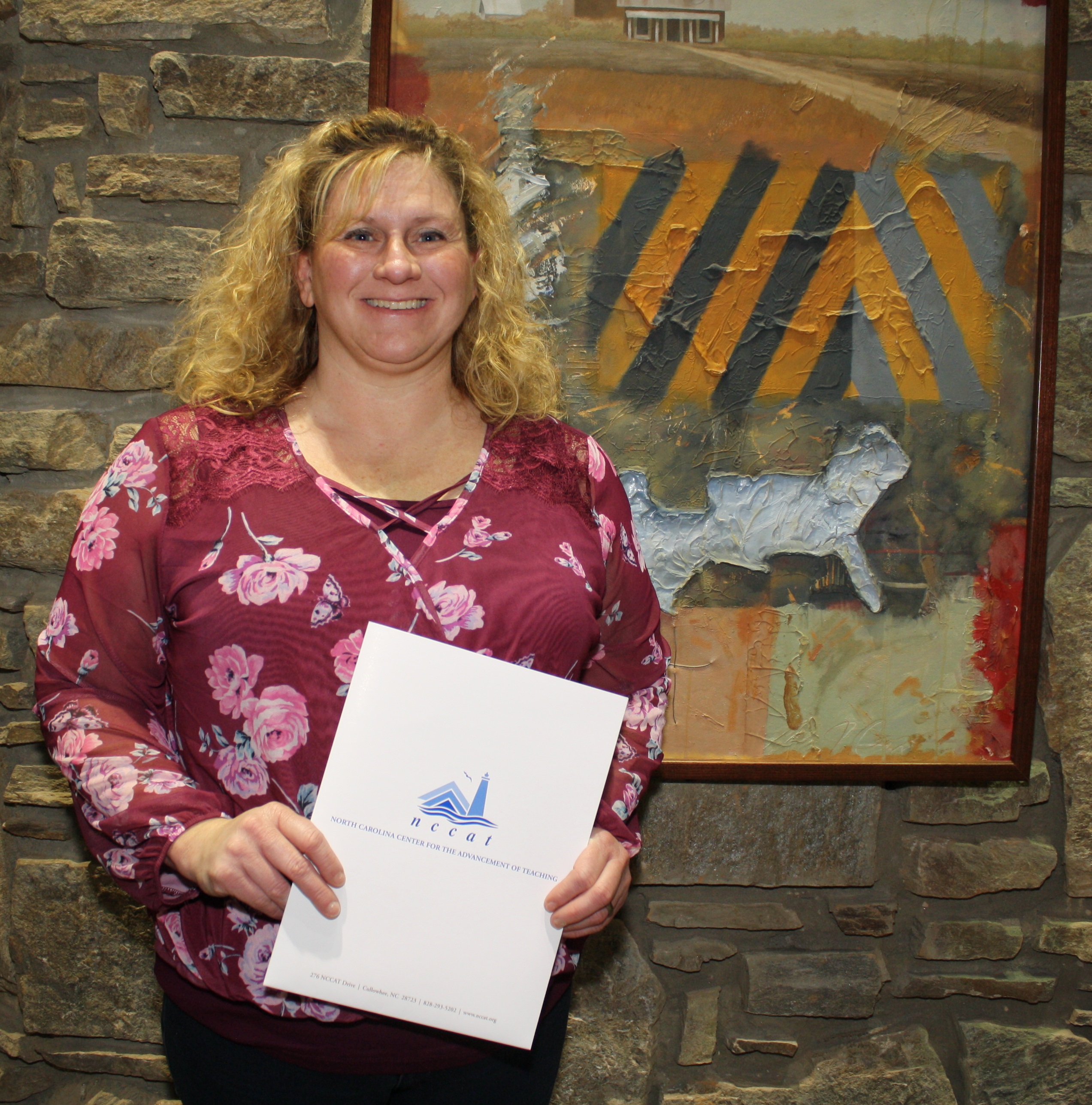 Swain County Teacher receives Deitz NCCAT HES scholarship NCCAT