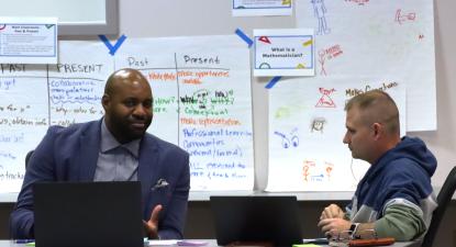 Teachers talking at NCCAT.