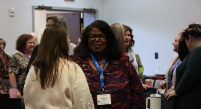 Teachers talking at NCCAT.