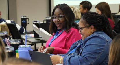 Teachers at NCCAT professional development.