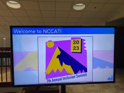 NCCAT hosts Inclusion Summit Sign