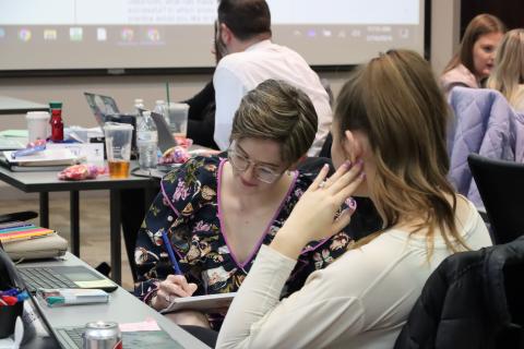 Teachers at NCCAT professional development.