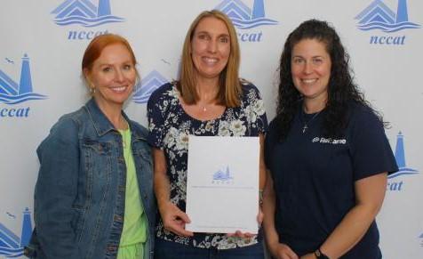 Jennifer Mitchell, an Honors and AP English teacher at Cuthbertson High School in Union County Schools, receives NCCAT Scholarship.