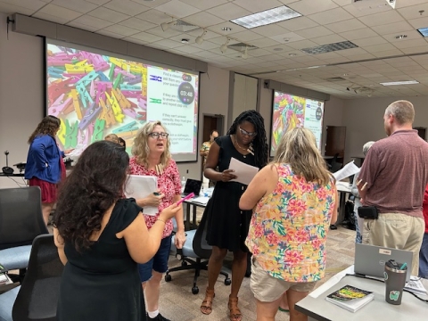 Teachers learning at NCCAT in Cullowhee.