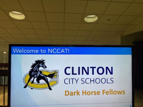 Sign welcoming group to NCCAT