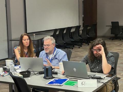Macon County teacher Eli Mauk at NCCAT.