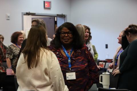 Teachers talking at NCCAT.