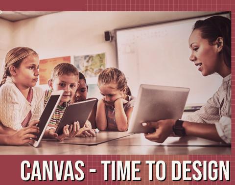 Canvas Time to Design graphic