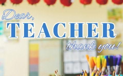 thank you teacher's graphic for teacher appreciation