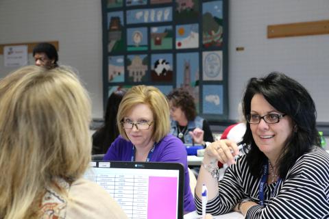 Teachers at NCCAT Ocracoke talking.