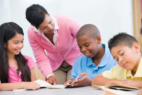 teacher in a classroom