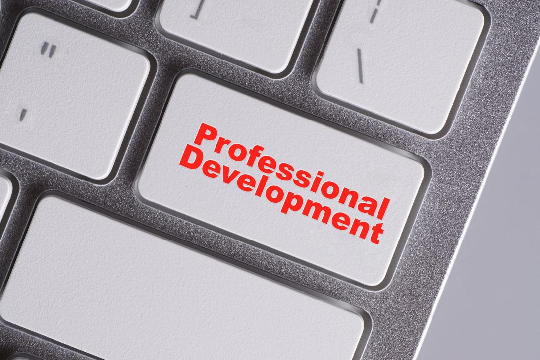 Professional Development key on a keyboard image